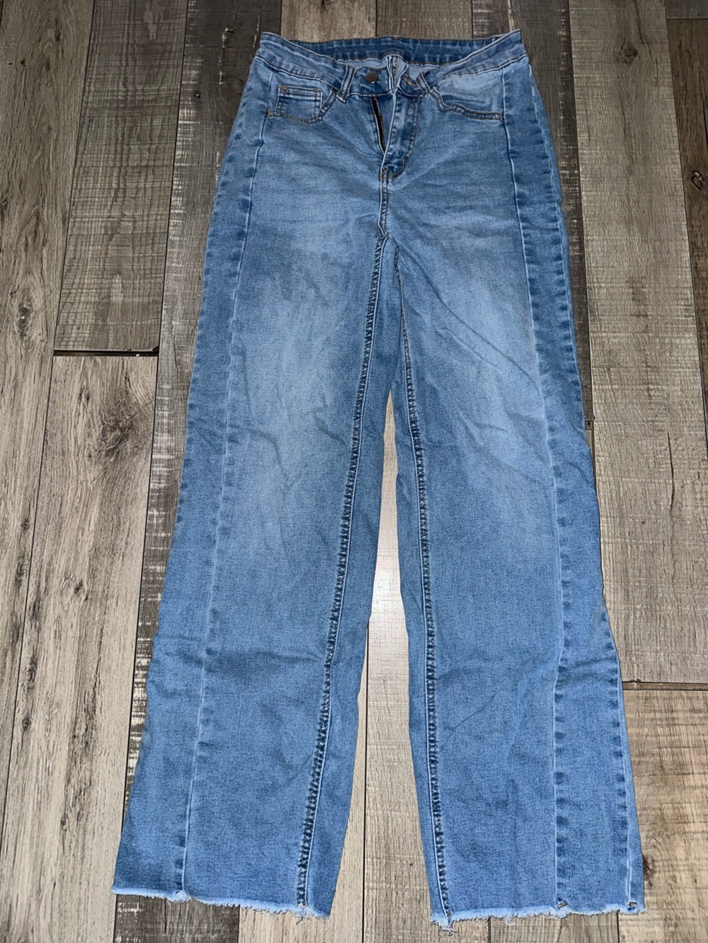 High-Rise Wide-Leg Women’s Jeans in Light Blue Denim